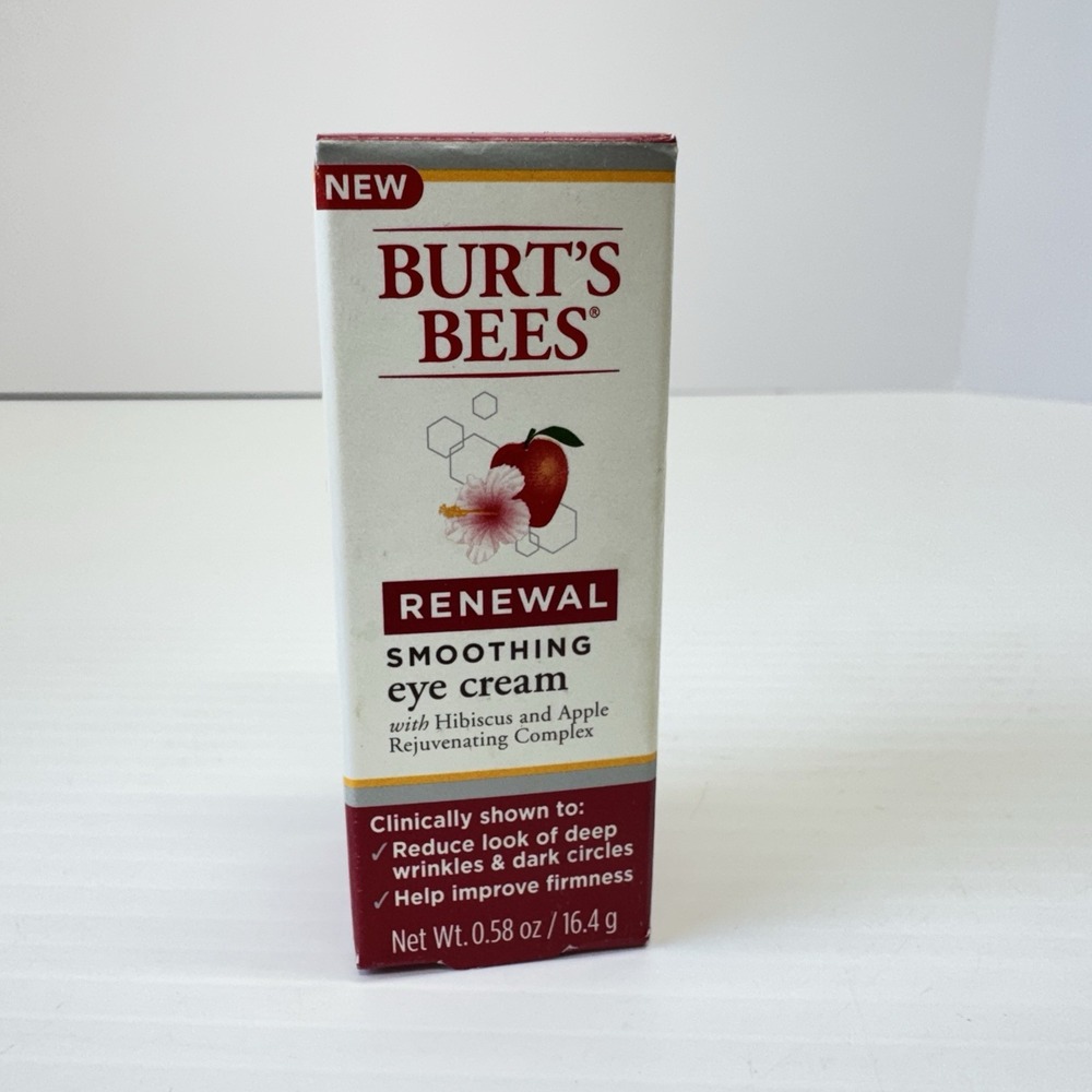 Burt's Bees Renewal Smoothing Eye Cream 0.58 oz Apple Hibiscus Firming